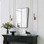 Hanah Home Bella Donna Espejo de Metal Negro